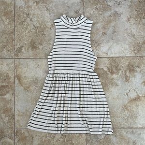 Striped high neck dress from Lucy In The Sky